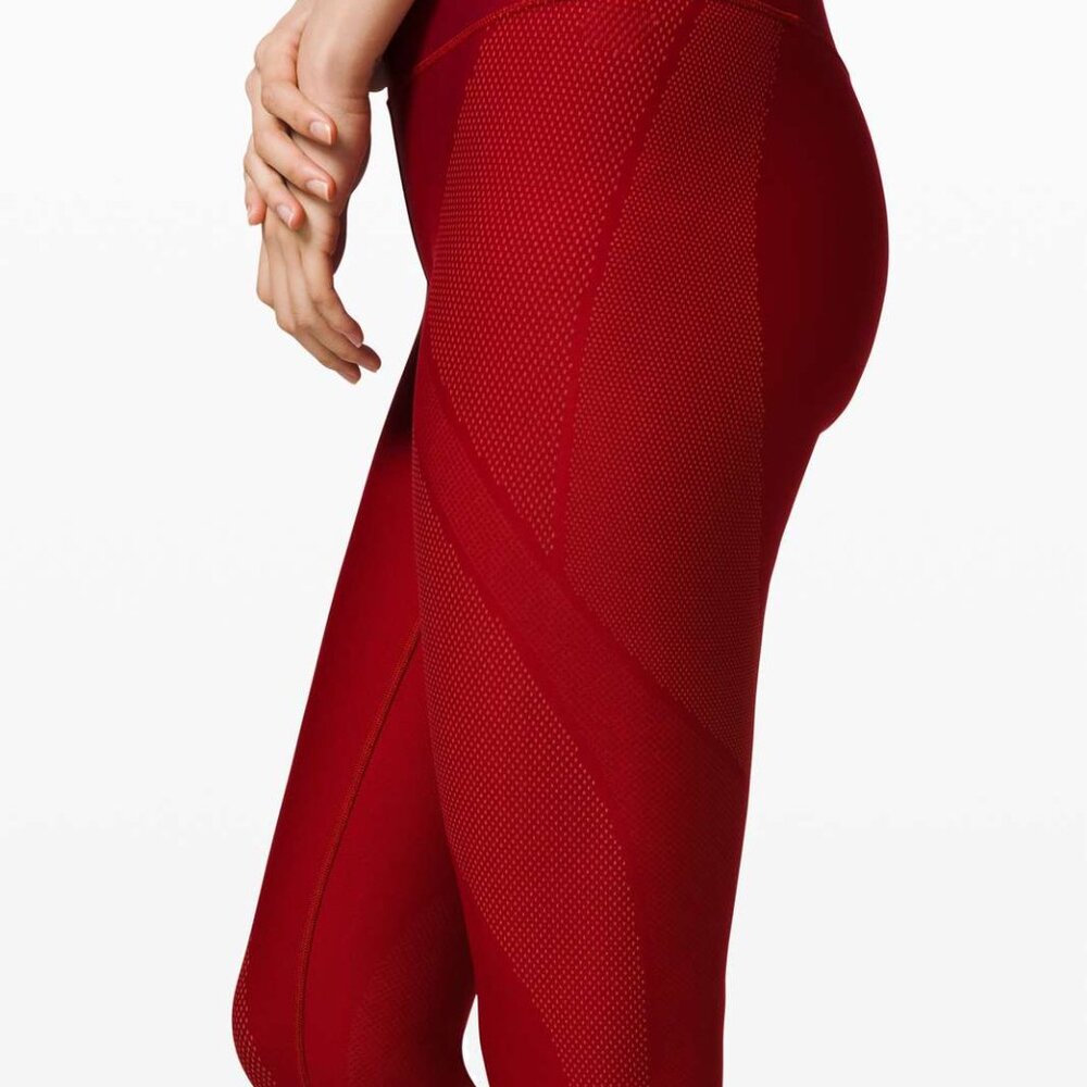 Lululemon My Element Deep Red Tight Lululemon X R… - image 4